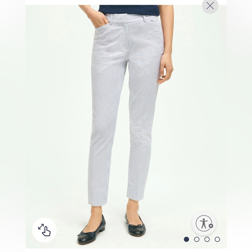 NWOT Brooks Brothers “Natalie Fit” Seersucker pants (8P)